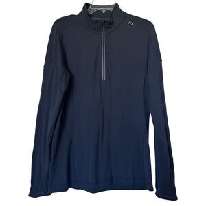 Mens Black Lululemon Half Zip Pullover Top Sweatshirt